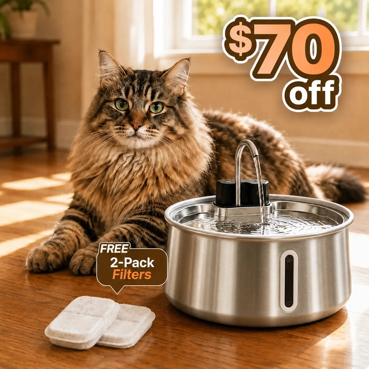 FreshFlow Kitty Fountain
